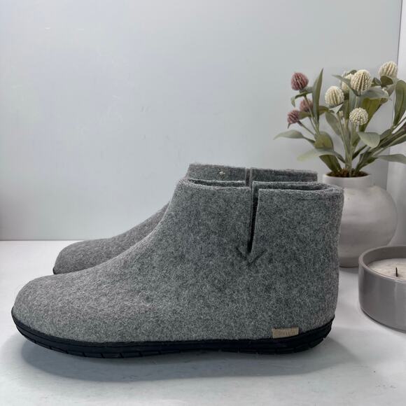 Glerups Natural Wool Boot with Rubber Sole Dark Gray Men 13/EU47 Light wear - Picture 2 of 9